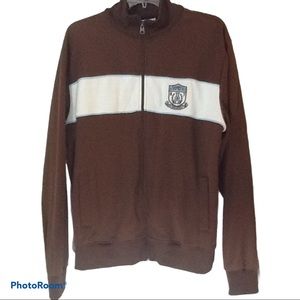 Aeropostale Varsity League Brown Jacket Sz Large
